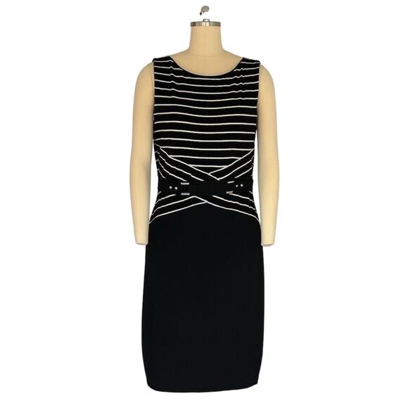 White House Black Market Dresses & Skirts - White House Black Market Women's Striped Sleeveless Dress Size 12